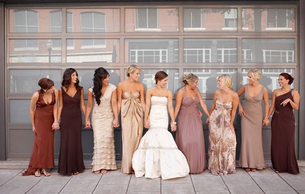 mix and match bridesmaid dresses